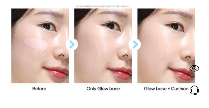 Dual glow makeup base beige and natural